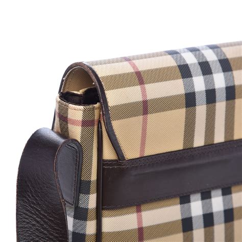 Burberry Check Messenger Bag 